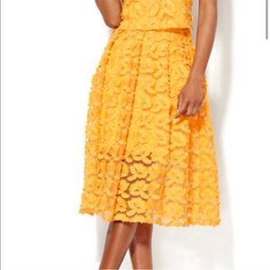 NY & Co. 7th Avenue Midi Organza Skirt